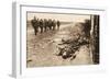 Fallen English after Street Fighting at the Village of Moreuil (B/W Photo)-German photographer-Framed Premium Giclee Print