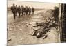 Fallen English after Street Fighting at the Village of Moreuil (B/W Photo)-German photographer-Mounted Giclee Print