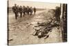 Fallen English after Street Fighting at the Village of Moreuil (B/W Photo)-German photographer-Stretched Canvas