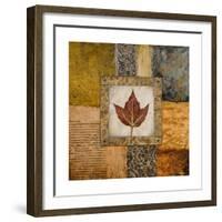 Fallen Leaf I (Red)-Michael Marcon-Framed Premium Giclee Print