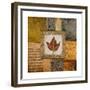 Fallen Leaf I (Red)-Michael Marcon-Framed Premium Giclee Print