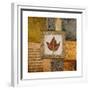 Fallen Leaf I (Red)-Michael Marcon-Framed Premium Giclee Print