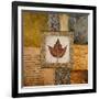 Fallen Leaf I (Red)-Michael Marcon-Framed Art Print