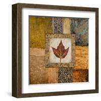 Fallen Leaf I (Red)-Michael Marcon-Framed Art Print