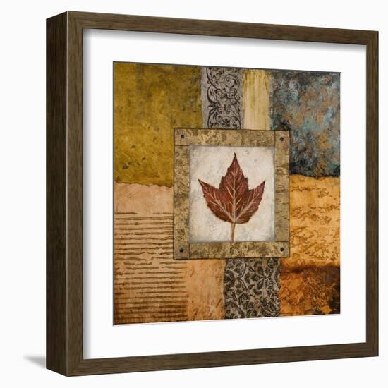 Fallen Leaf I (Red)-Michael Marcon-Framed Art Print