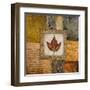 Fallen Leaf I (Red)-Michael Marcon-Framed Art Print