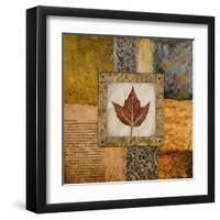 Fallen Leaf I (Red)-Michael Marcon-Framed Art Print