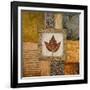 Fallen Leaf I (Red)-Michael Marcon-Framed Art Print