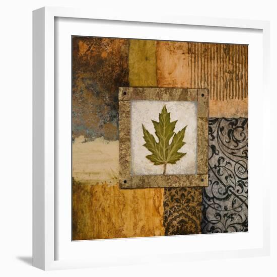 Fallen Leaf II (Green)-Michael Marcon-Framed Art Print