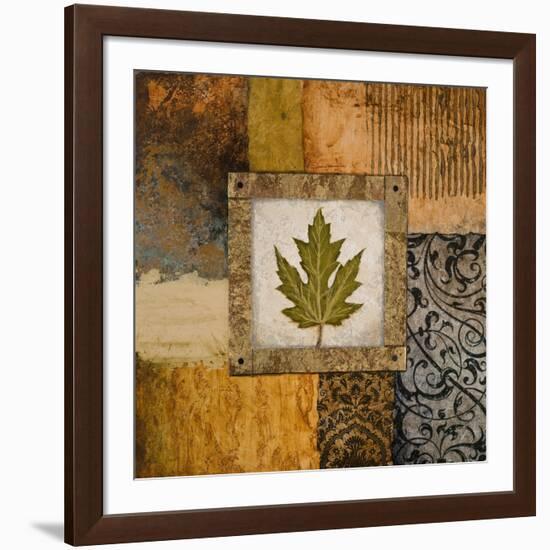 Fallen Leaf II (Green)-Michael Marcon-Framed Art Print