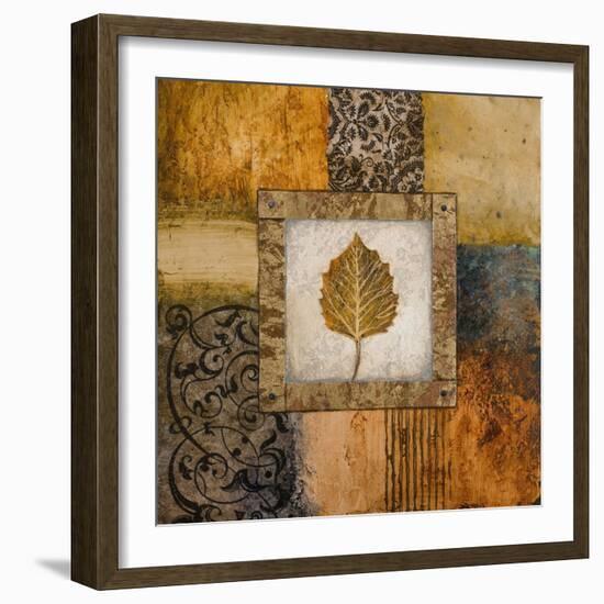 Fallen Leaf III (Yellow)-Michael Marcon-Framed Premium Giclee Print