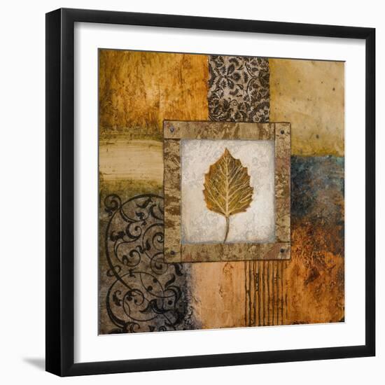 Fallen Leaf III (Yellow)-Michael Marcon-Framed Art Print