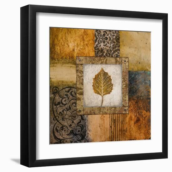 Fallen Leaf III (Yellow)-Michael Marcon-Framed Art Print