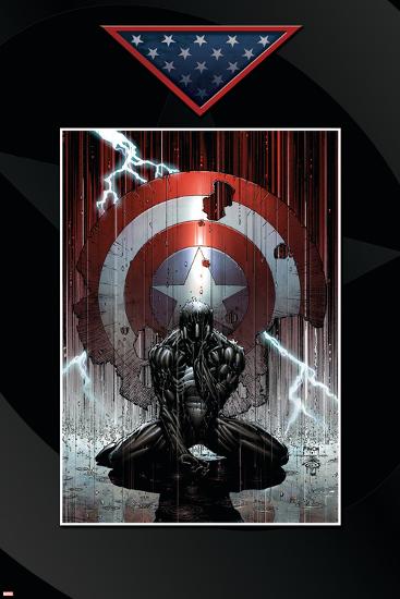 Fallen Son: The Death Of Captain America No.4 Cover: Spider-Man Charging-David Finch-Lamina Framed Poster