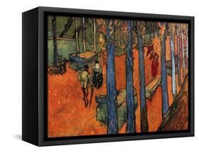 Falling Autumn Leaves, 1888-Vincent van Gogh-Framed Stretched Canvas