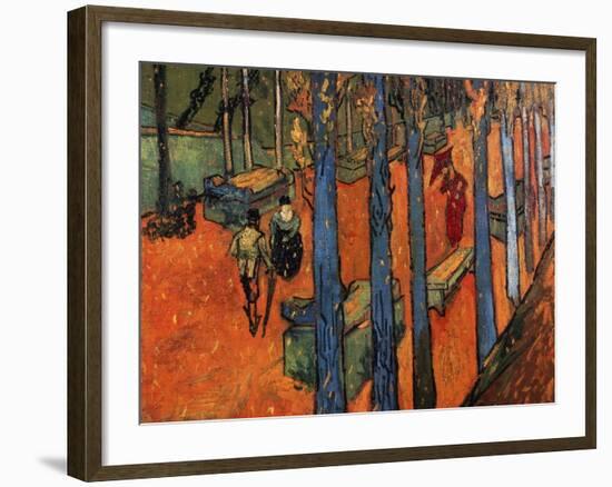 Falling Autumn Leaves, 1888-Vincent van Gogh-Framed Giclee Print