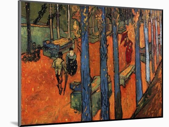 Falling Autumn Leaves, 1888-Vincent van Gogh-Mounted Giclee Print