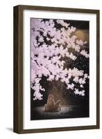 Falling Cherry Blossoms-Joh Naito-Framed Giclee Print