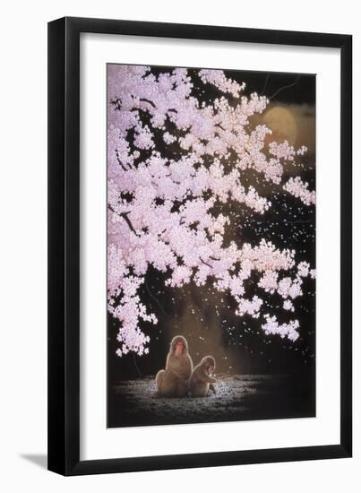 Falling Cherry Blossoms-Joh Naito-Framed Giclee Print