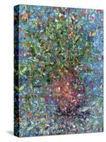 Falling Flowers-James W Johnson-Stretched Canvas