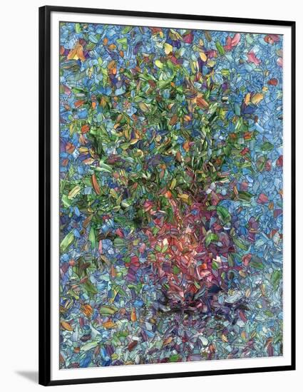 Falling Flowers-James W Johnson-Framed Premium Giclee Print