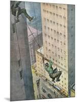 Falling from Skyscraper-Vittorio Pisani-Mounted Art Print