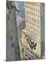 Falling from Skyscraper-Vittorio Pisani-Mounted Art Print
