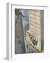 Falling from Skyscraper-Vittorio Pisani-Framed Art Print