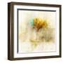 Falling Ginko Leaf-Ken Roko-Framed Art Print