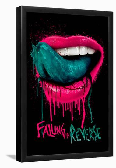 Falling in Reverse - Lips-null-Framed Poster