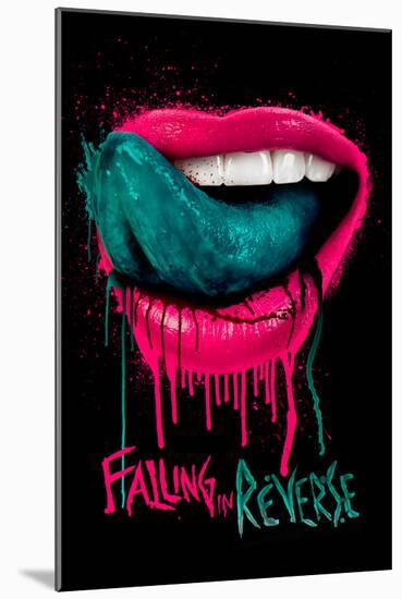 Falling in Reverse - Lips-null-Mounted Poster