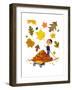 Falling Leaves - Jack & Jill-Roland Shutts-Framed Giclee Print