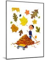 Falling Leaves - Jack & Jill-Roland Shutts-Mounted Giclee Print