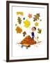 Falling Leaves - Jack & Jill-Roland Shutts-Framed Giclee Print