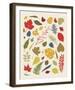 Falling Leaves-Clara Wells-Framed Giclee Print