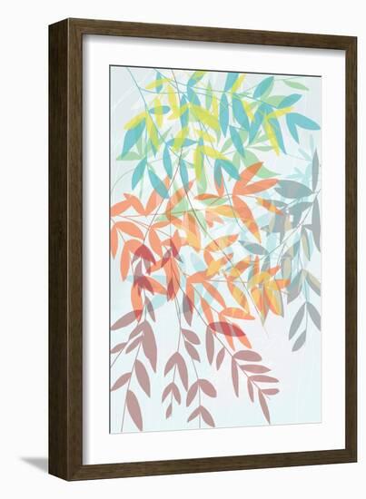 Falling Leaves-Jan Weiss-Framed Art Print