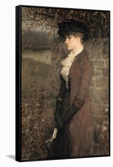 Falling Leaves-George Henry Boughton-Framed Stretched Canvas