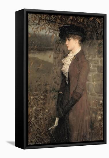 Falling Leaves-George Henry Boughton-Framed Stretched Canvas