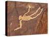 Falling Man Petroglyph, Gold Butte, Nevada, United States of America, North America-James Hager-Stretched Canvas