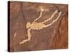 Falling Man Petroglyph, Gold Butte, Nevada, United States of America, North America-James Hager-Stretched Canvas