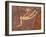 Falling Man Petroglyph, Gold Butte, Nevada, United States of America, North America-James Hager-Framed Photographic Print