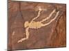 Falling Man Petroglyph, Gold Butte, Nevada, United States of America, North America-James Hager-Mounted Photographic Print