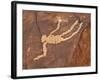 Falling Man Petroglyph, Gold Butte, Nevada, United States of America, North America-James Hager-Framed Photographic Print