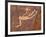 Falling Man Petroglyph, Gold Butte, Nevada, United States of America, North America-James Hager-Framed Photographic Print