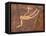 Falling Man Petroglyph, Gold Butte, Nevada, United States of America, North America-James Hager-Framed Stretched Canvas