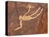 Falling Man Petroglyph, Gold Butte, Nevada, United States of America, North America-James Hager-Stretched Canvas