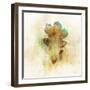 Falling Oak Leaf-Ken Roko-Framed Art Print