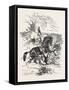 Falling Off a Horse During a Steeple Chase-null-Framed Stretched Canvas