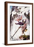 Falling Off the Matterhorn-null-Framed Giclee Print