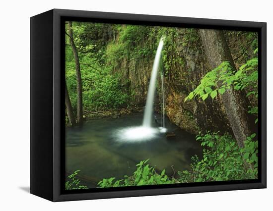 Falling Spring, Mark Twain National Forest, Missouri, USA-Charles Gurche-Framed Stretched Canvas